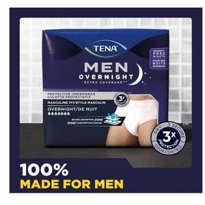 TENA Overnight Extra Coverage Incontinence Underwear SMALL/MEDIUM